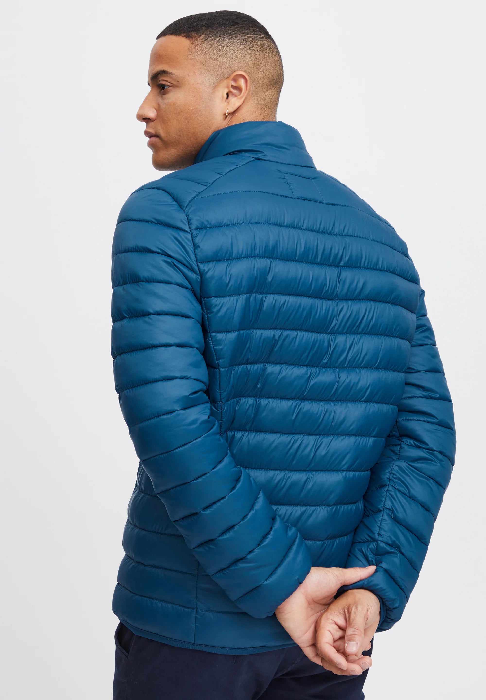 Jaqueta Puffer Ultraleve em Poliamida - Azul
