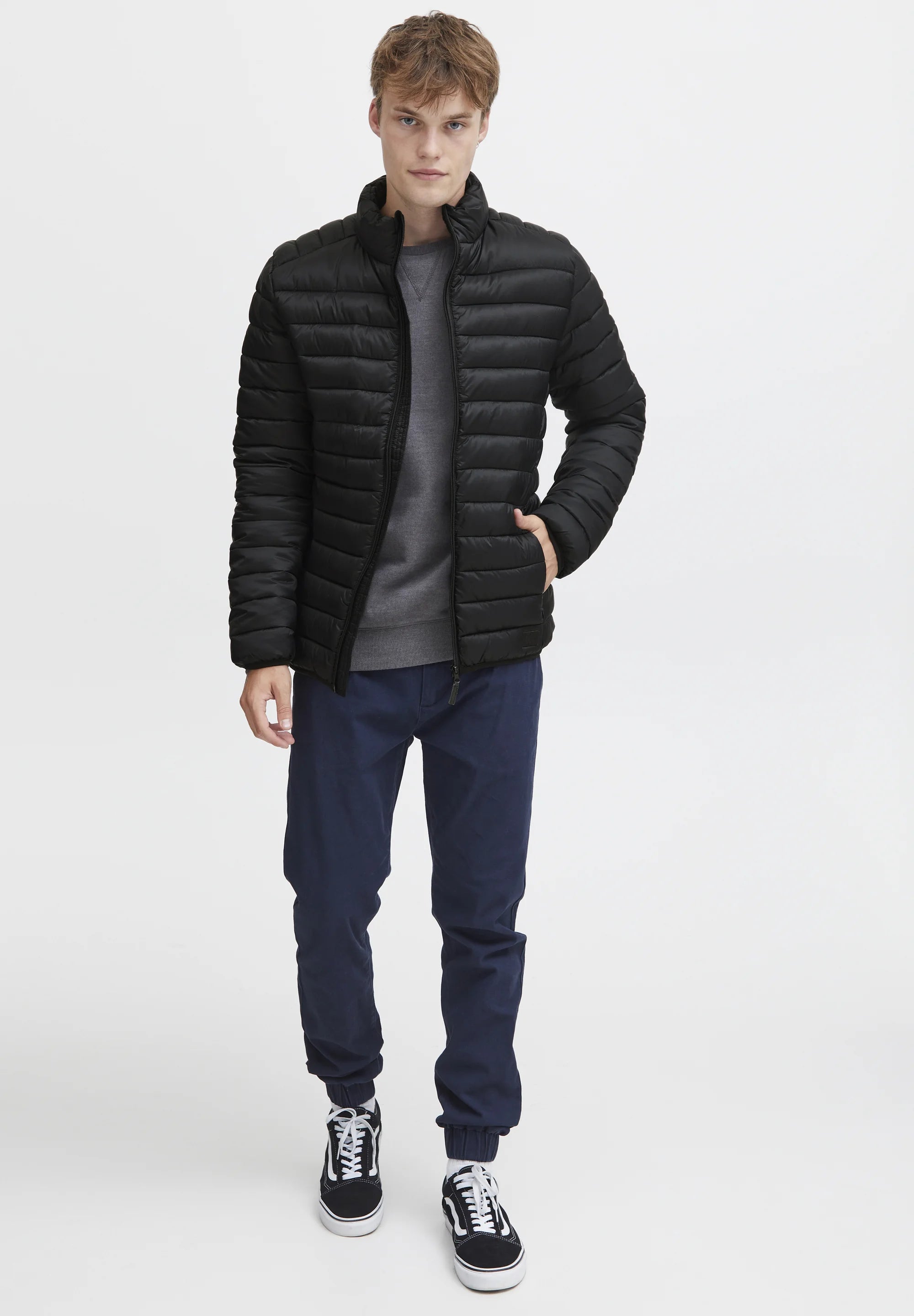 Jaqueta Puffer Ultraleve em Poliamida - Preto