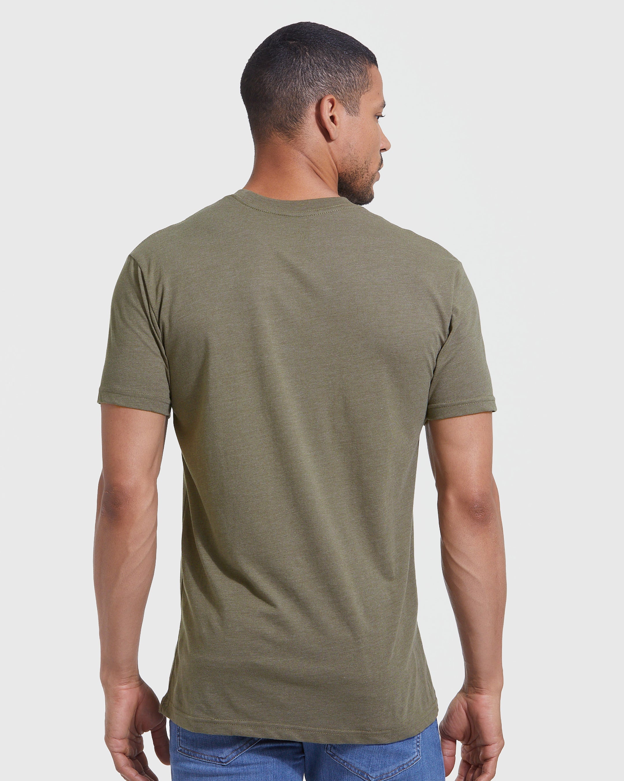 Camiseta Clássica Gola Redonda - Verde claro