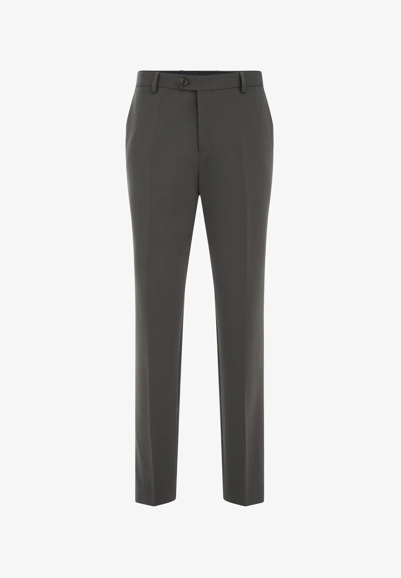 Calça de Alfaiataria Regular Fit - Cinza escuro