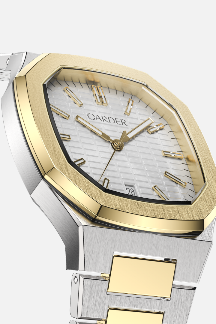 Relógio August Safira 10ATM - Dourado