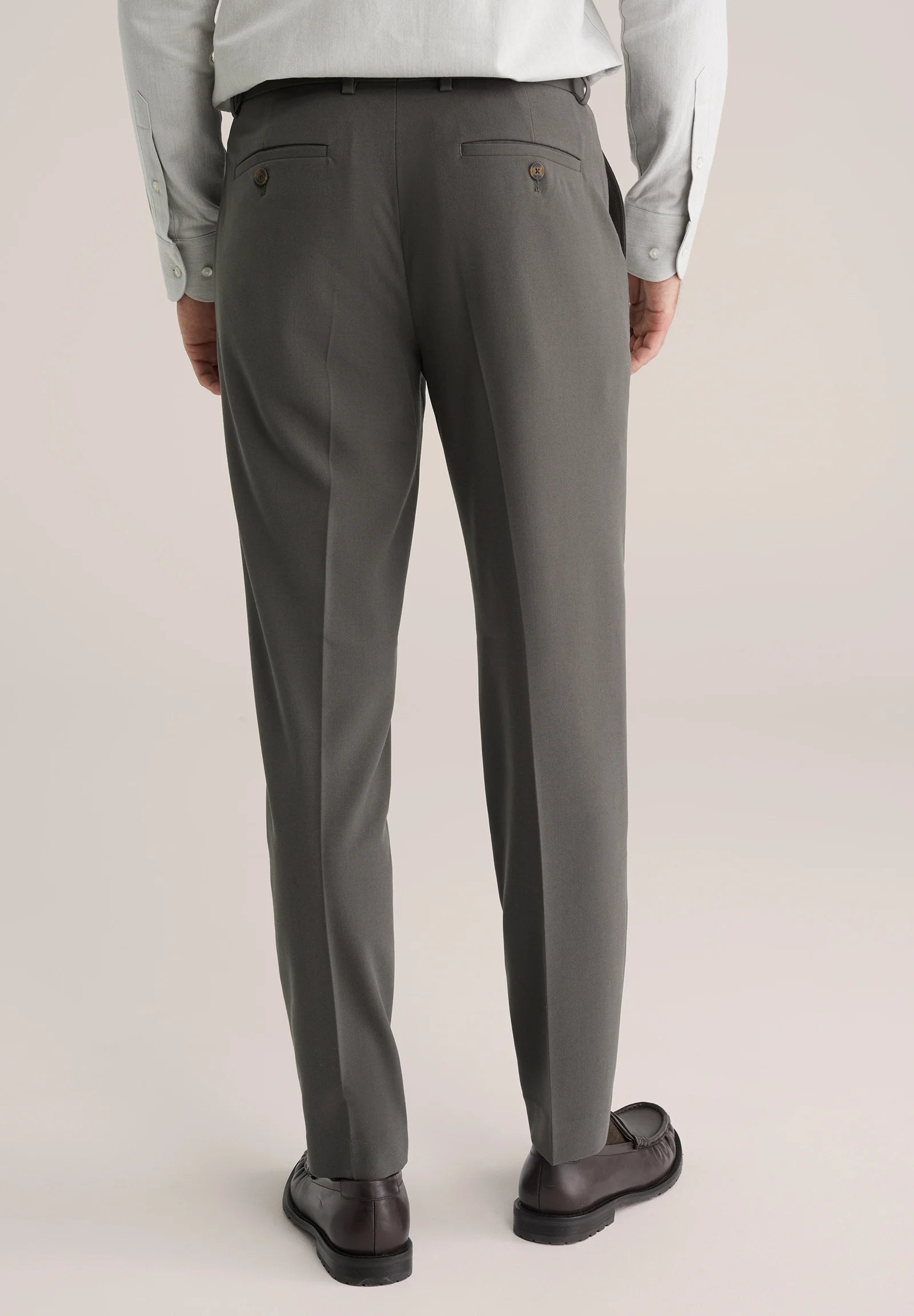 Calça de Alfaiataria Regular Fit - Cinza escuro