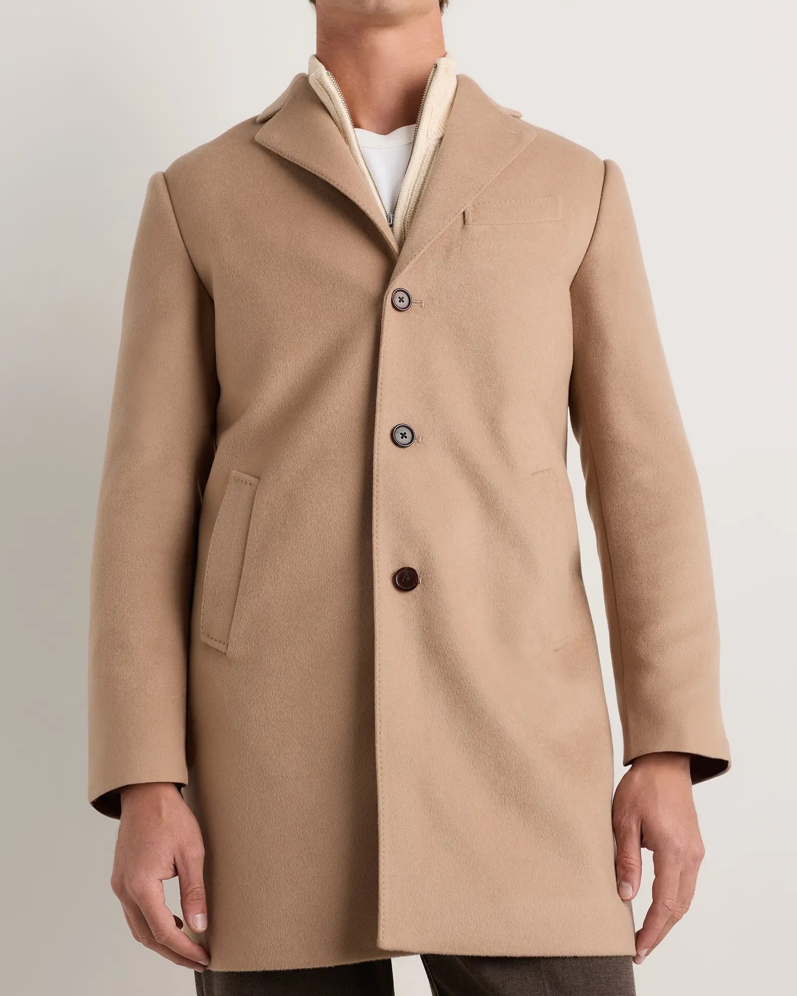 Casaco Sobretudo Masculino Longo - Bege