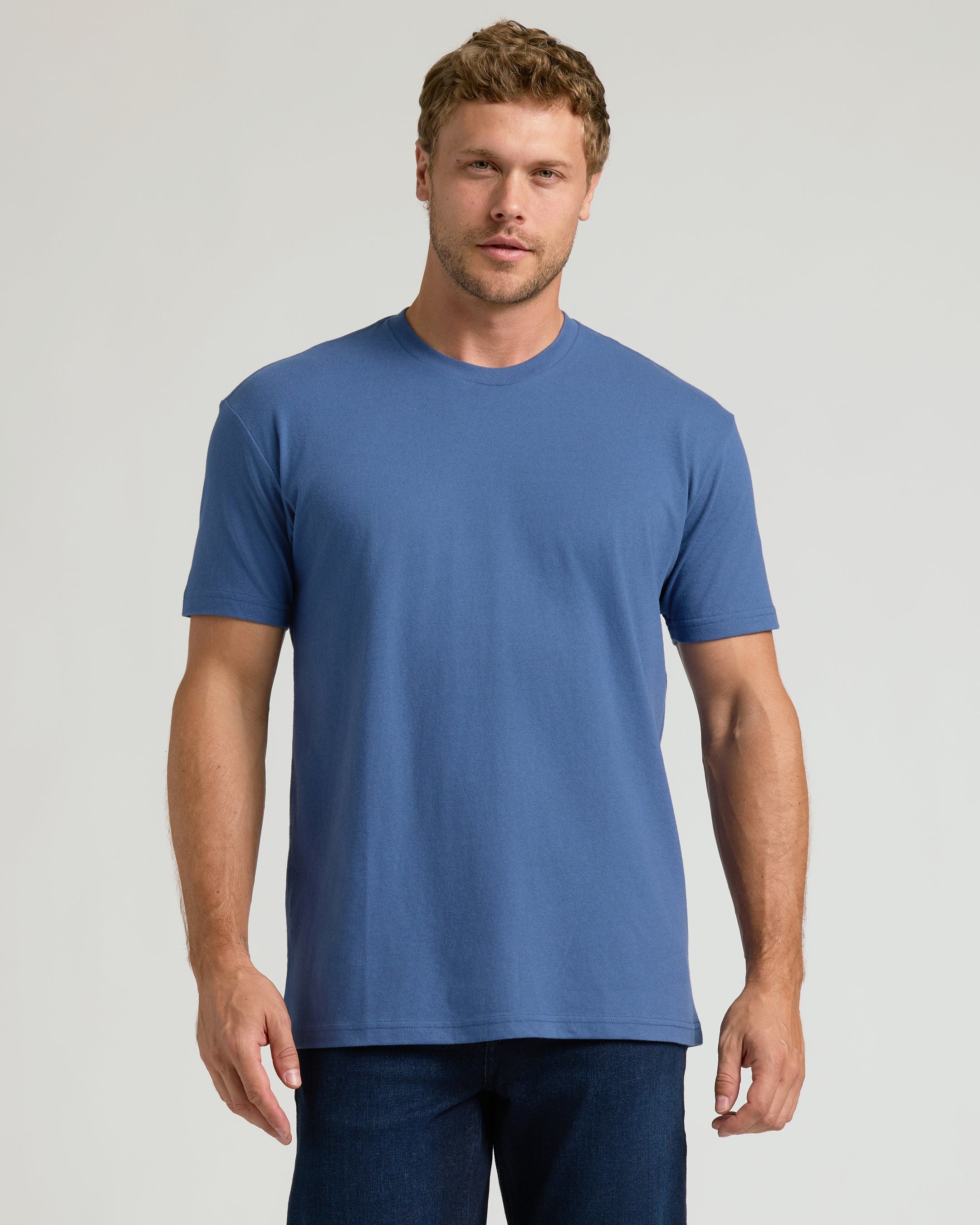 Kit com 6 Camisetas Gola Redonda Algodão Pima