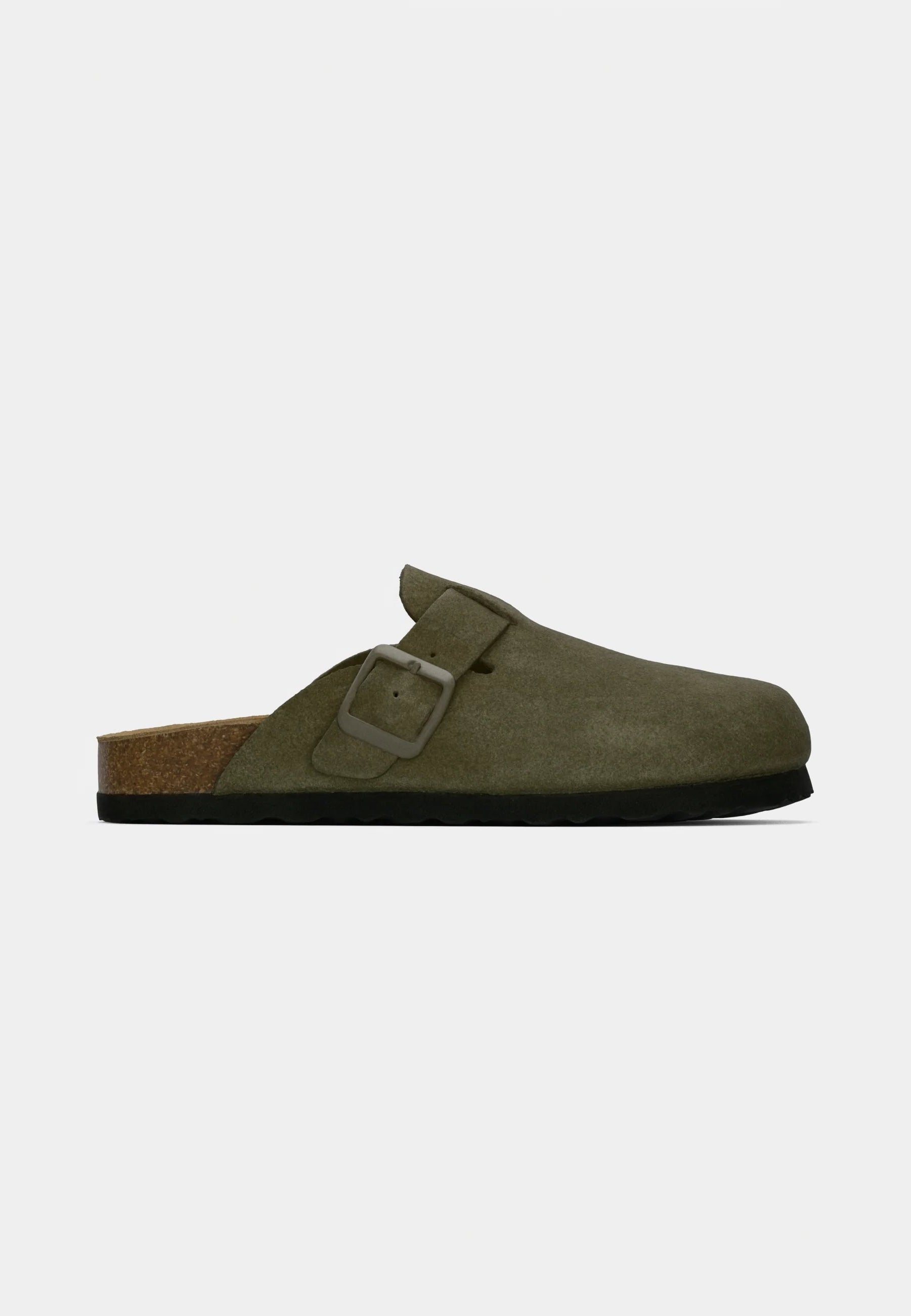 Sandália Masculina em Camurça - Verde oliva