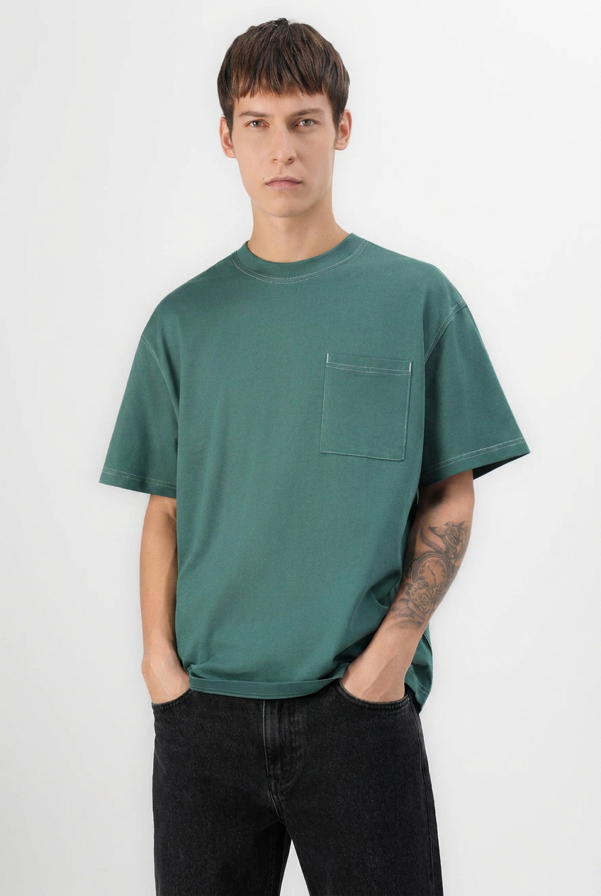 Calça Jeans Baggy - Preto