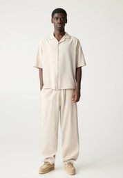 Camisa Clássica em Linho - Off white