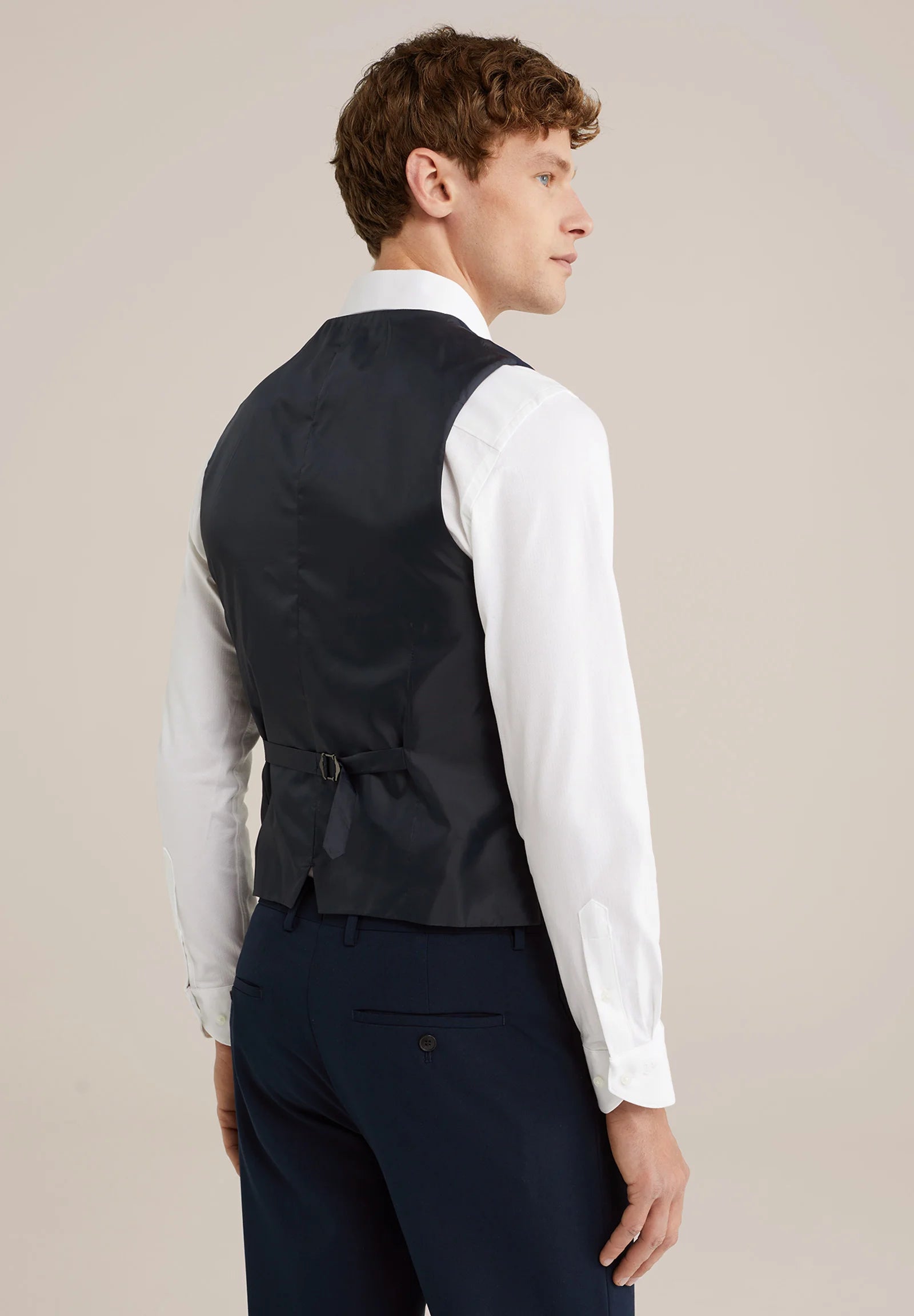 Colete Regular Fit Alfaiataria Masculino - Azul marinho