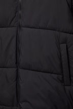 Jaqueta Puffer Blend com Capuz - Preto