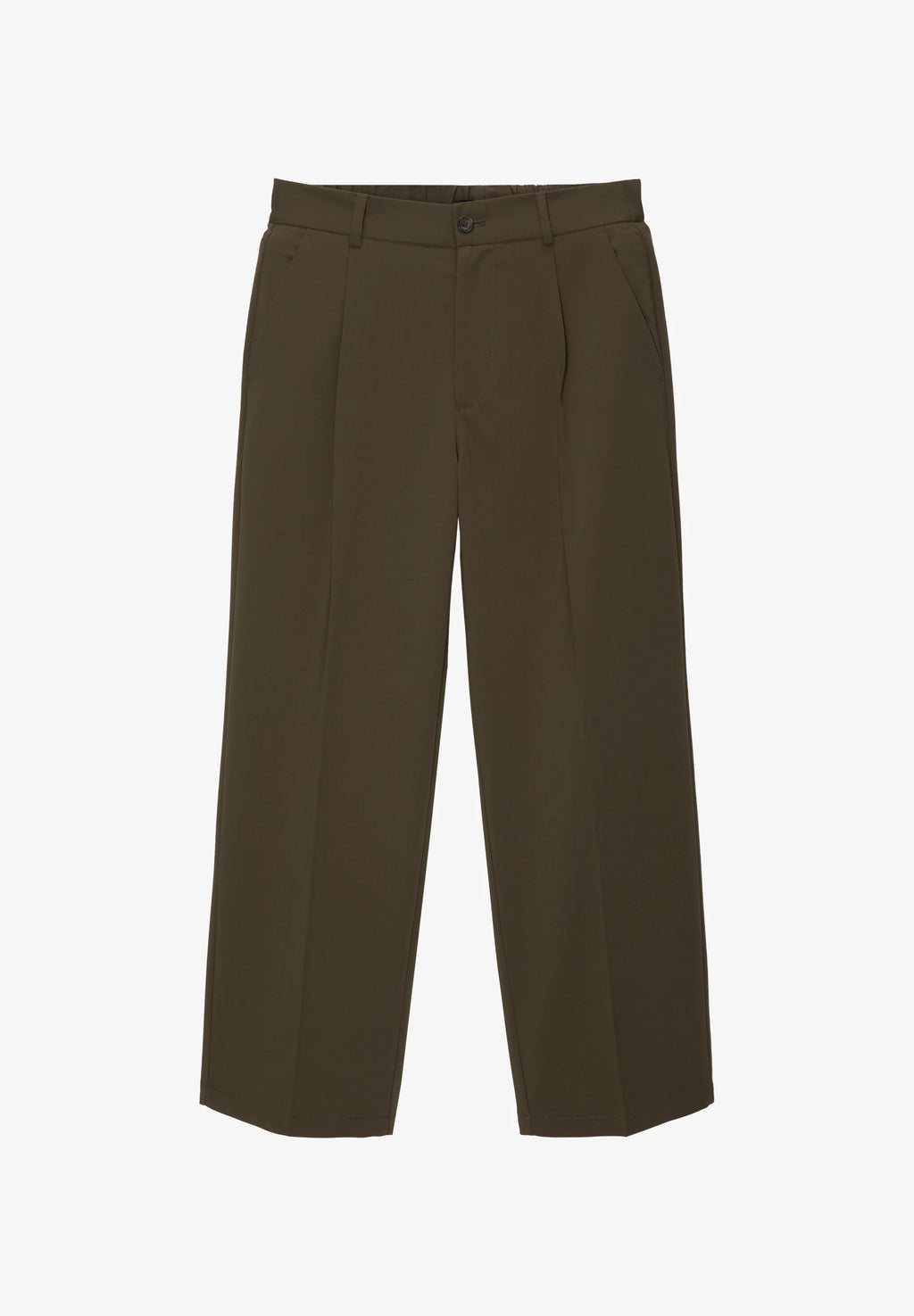 Calça Wide Fit Casual - Caqui