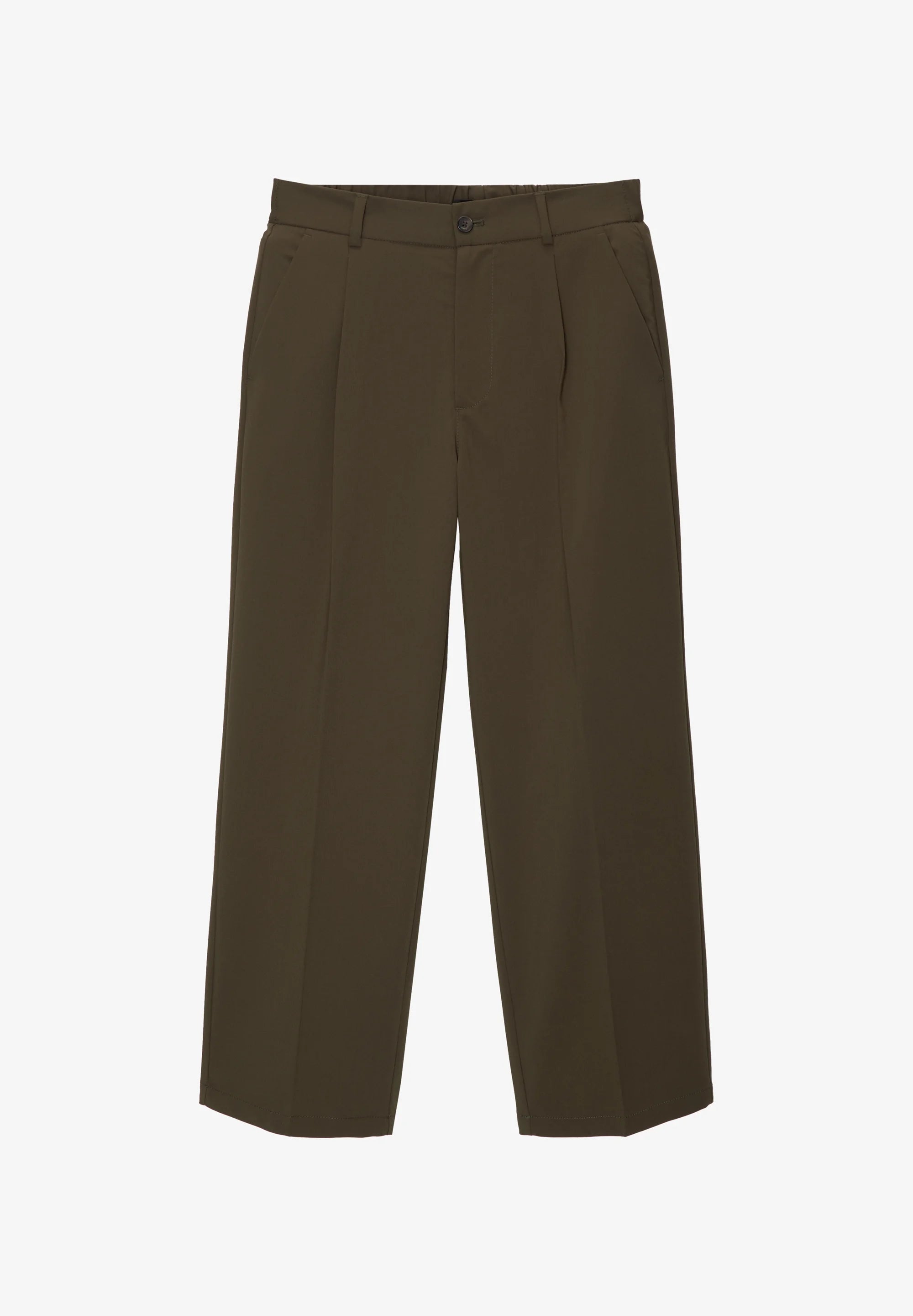 Calça Wide Fit Casual - Caqui