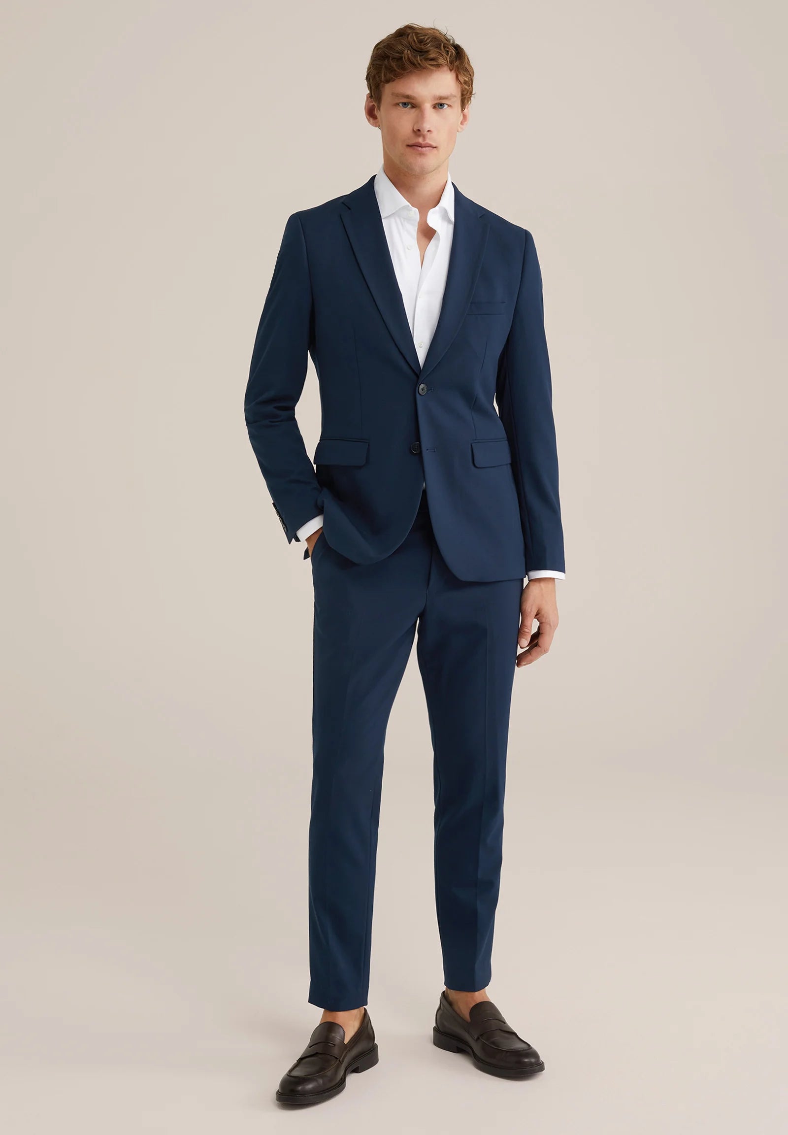 Blazer Regular Fit Alfaiataria Masculino - Azul marinho