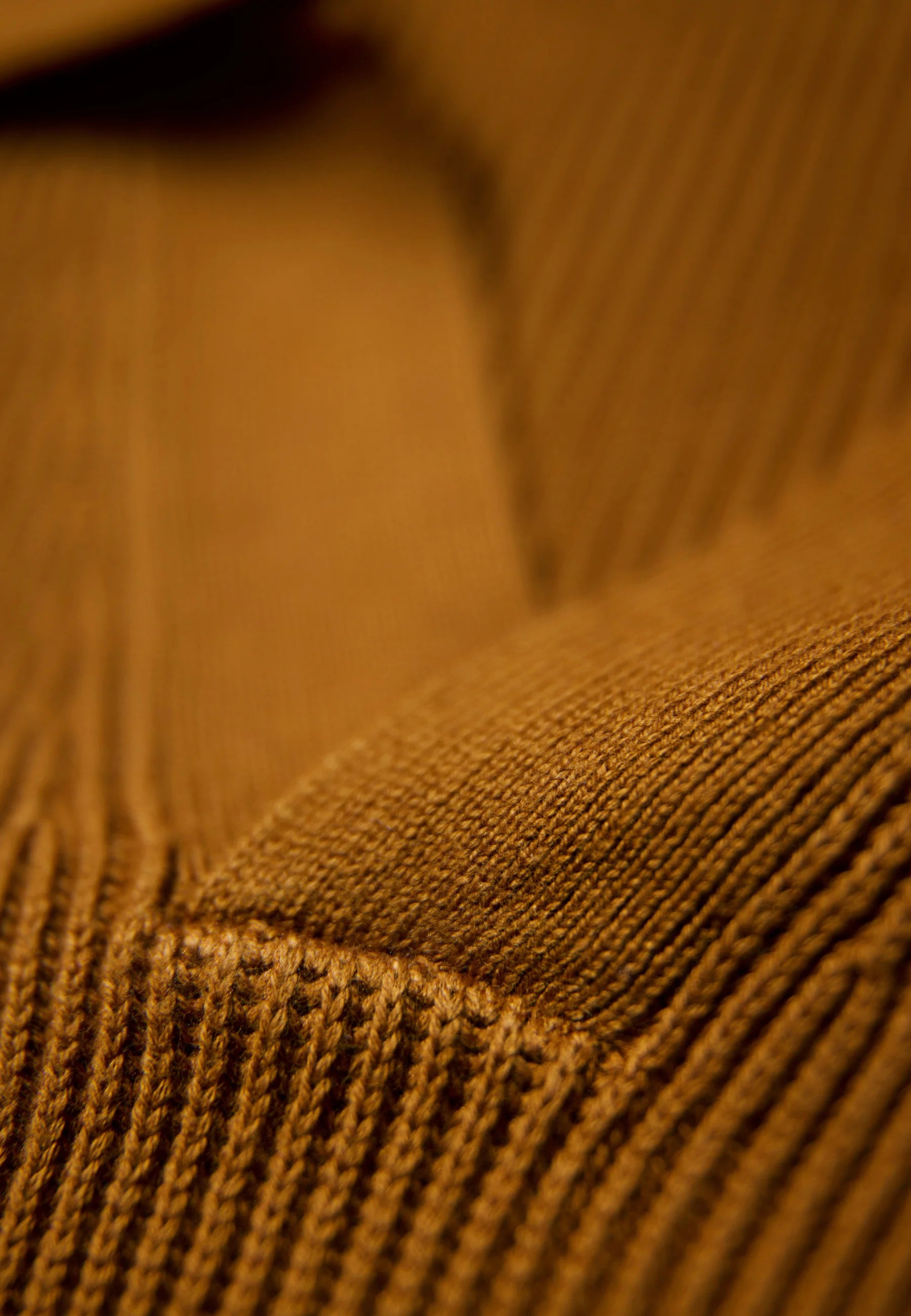 Camiseta Polo Masculina Texturizada Manga Longa - Caramelo