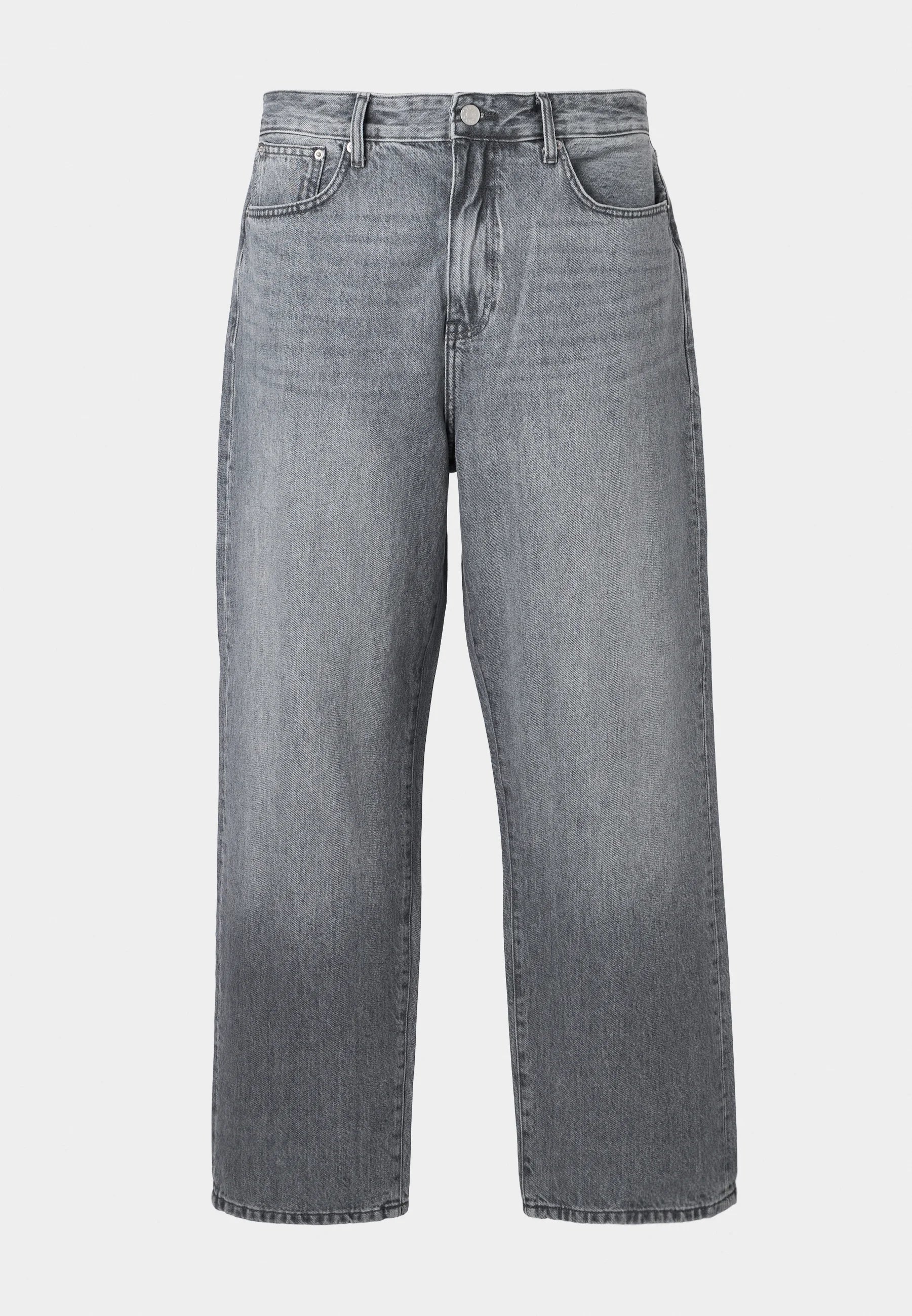 Calça Jeans Baggy - Cinza