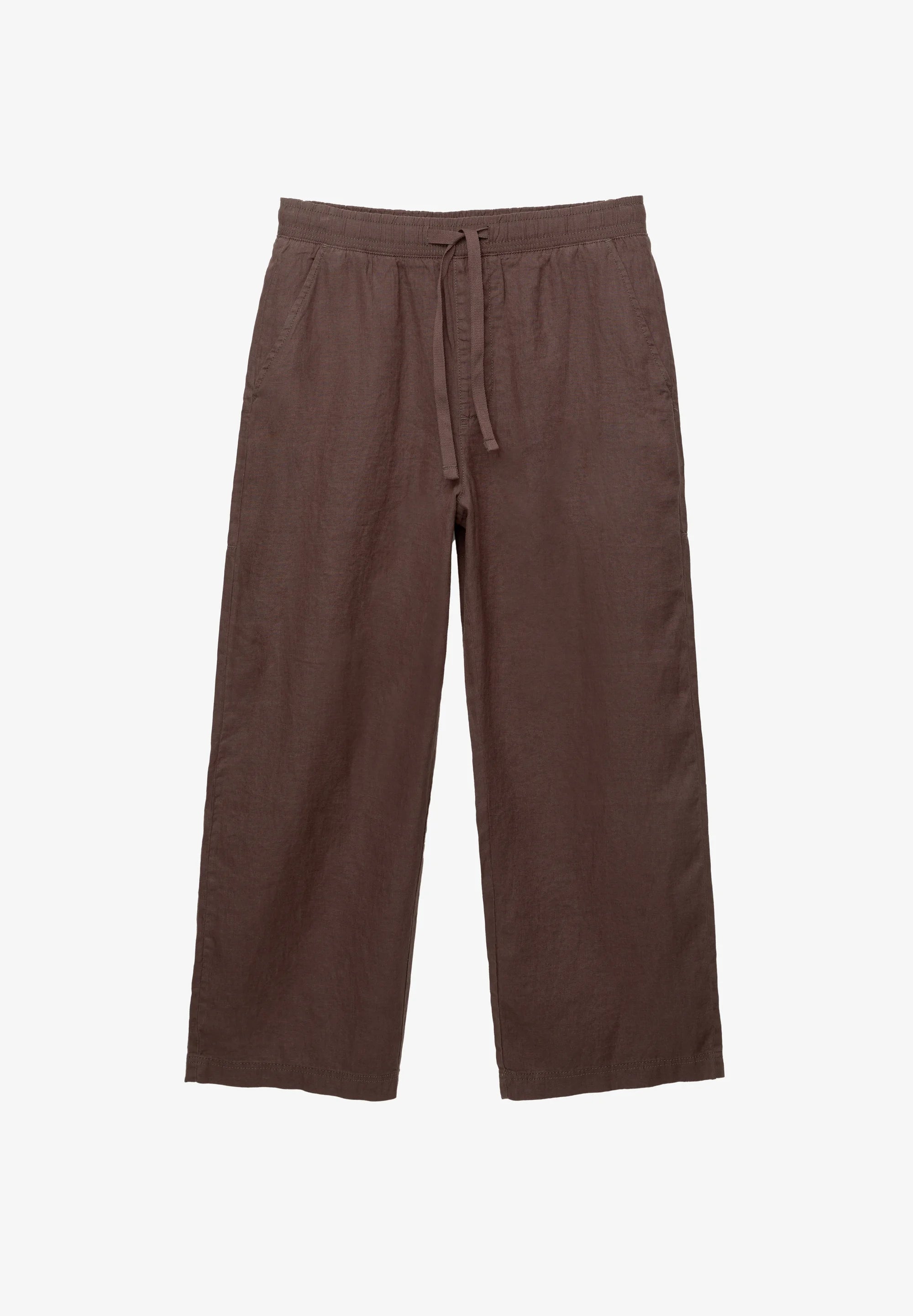 Calça Blend em Linho - Marrom