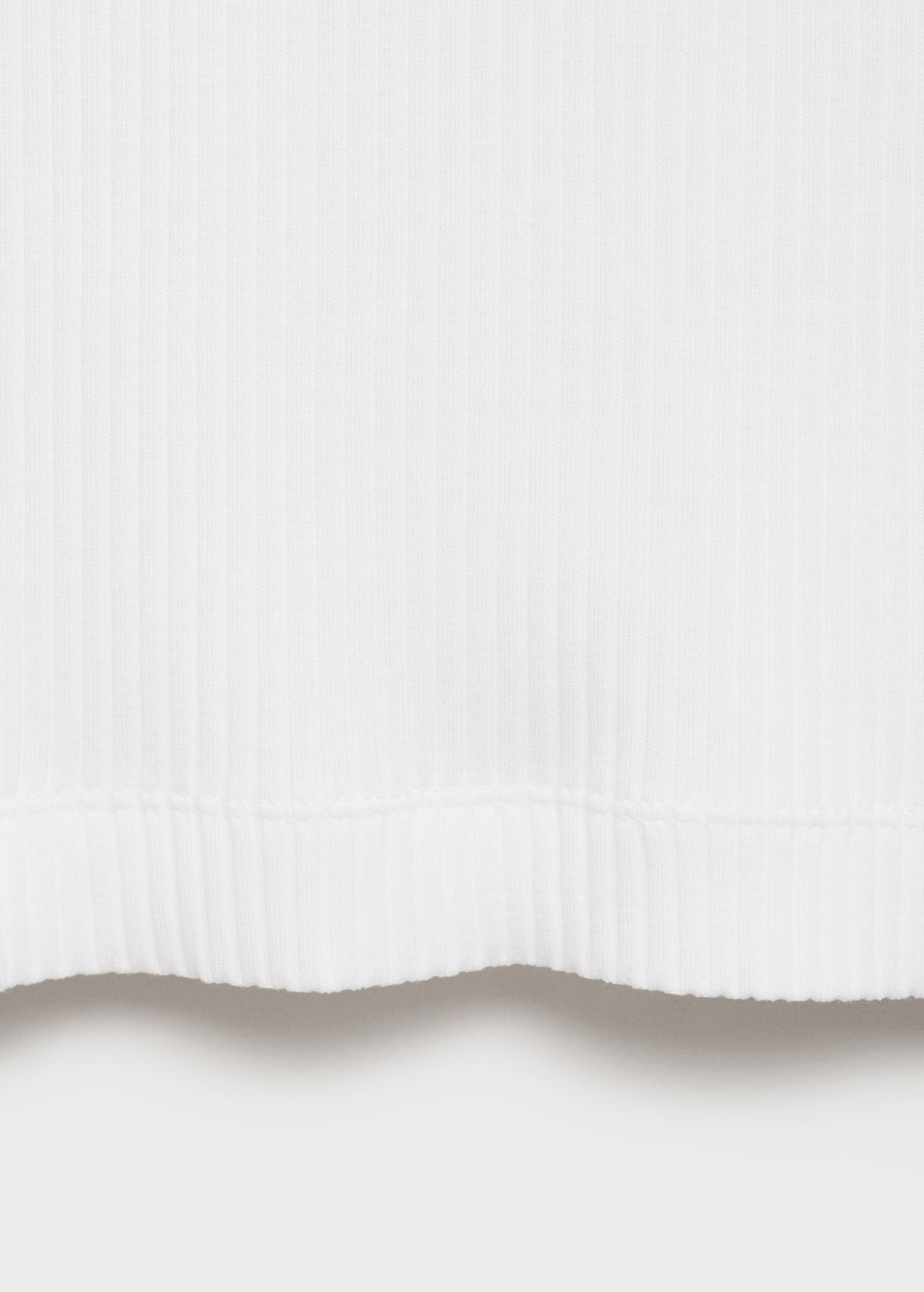 Regata Básica Canelada - Branco