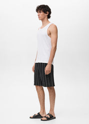 Regata Básica Canelada - Branco