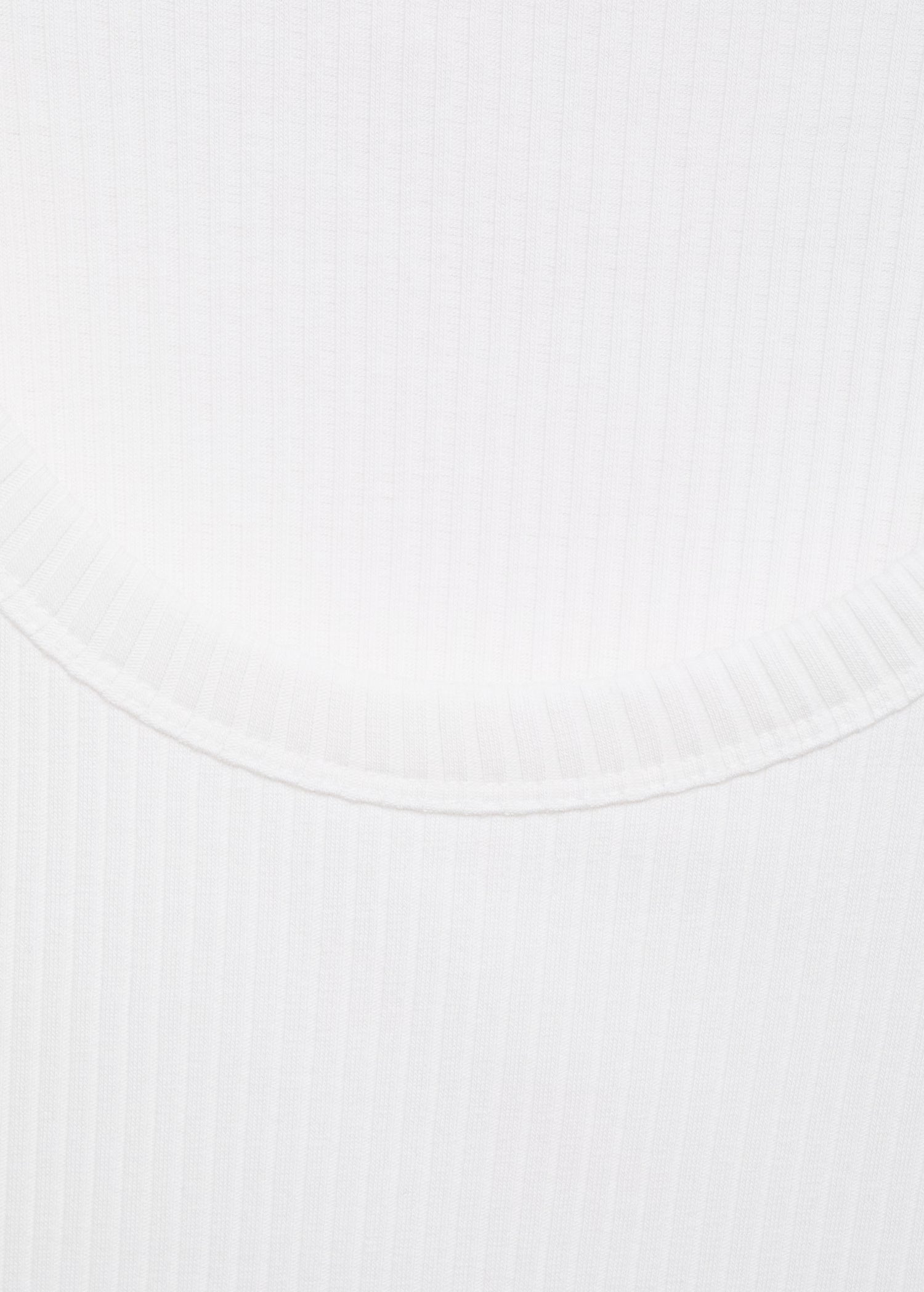 Regata Básica Canelada - Branco