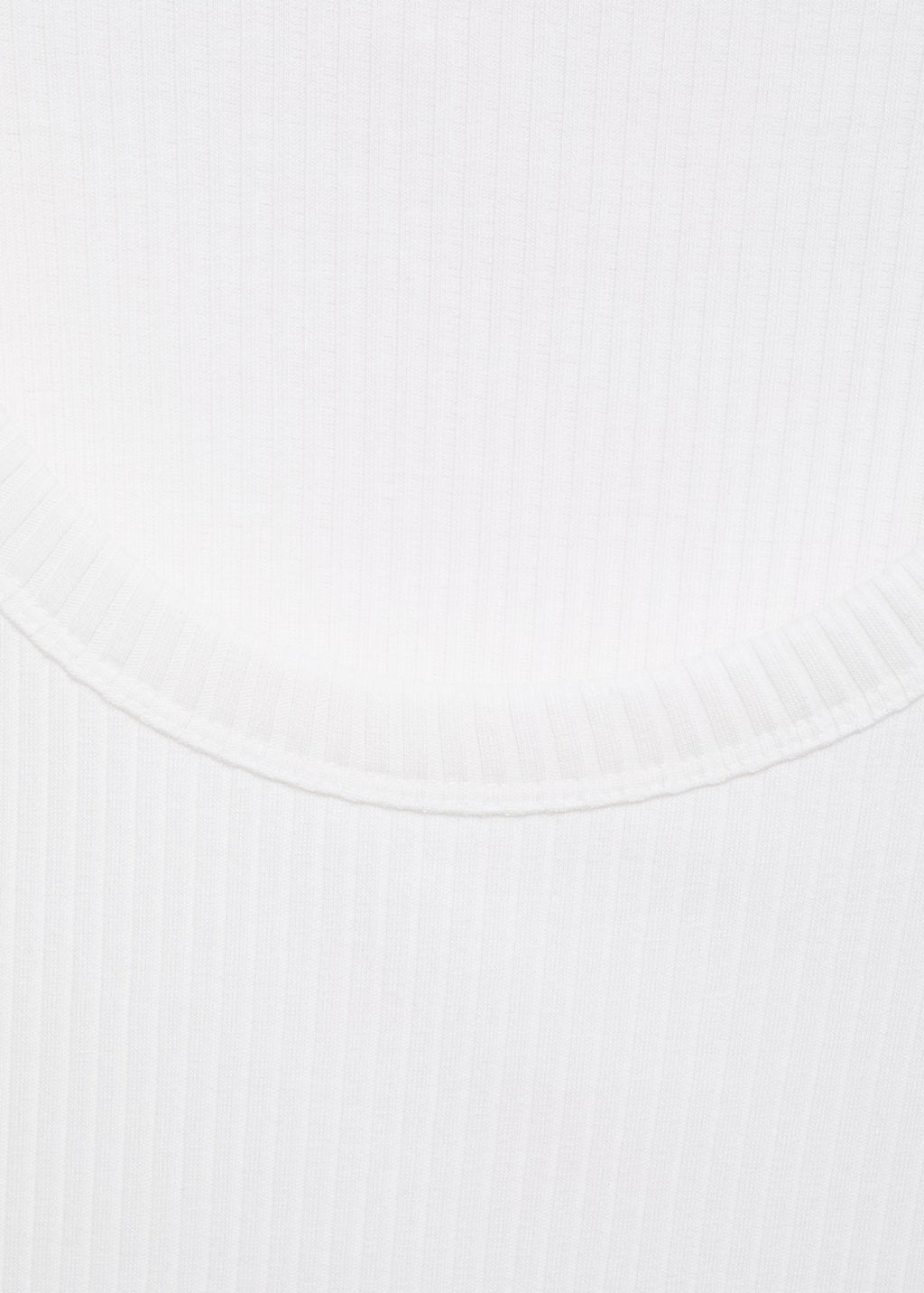 Regata Básica Canelada - Branco