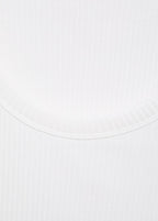 Regata Básica Canelada - Branco