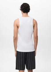 Regata Básica Canelada - Branco