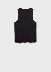 Regata Básica Canelada - Preto