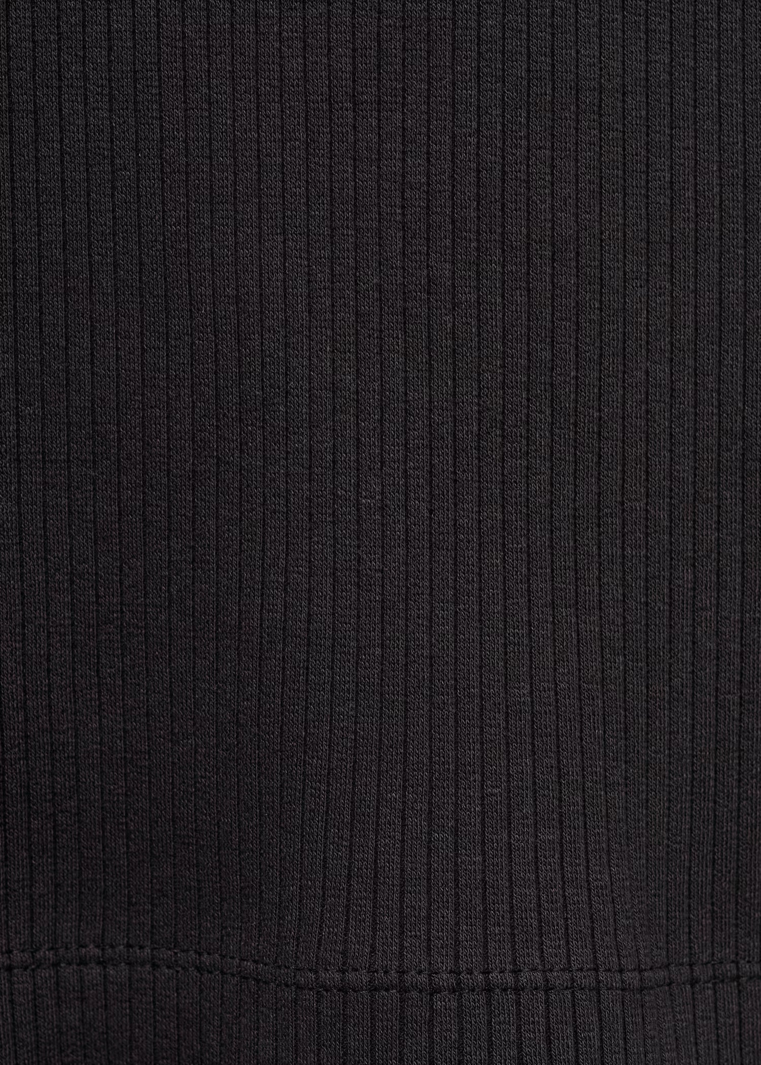 Regata Básica Canelada - Preto