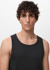 Regata Básica Canelada - Preto