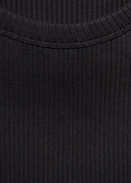 Regata Básica Canelada - Preto