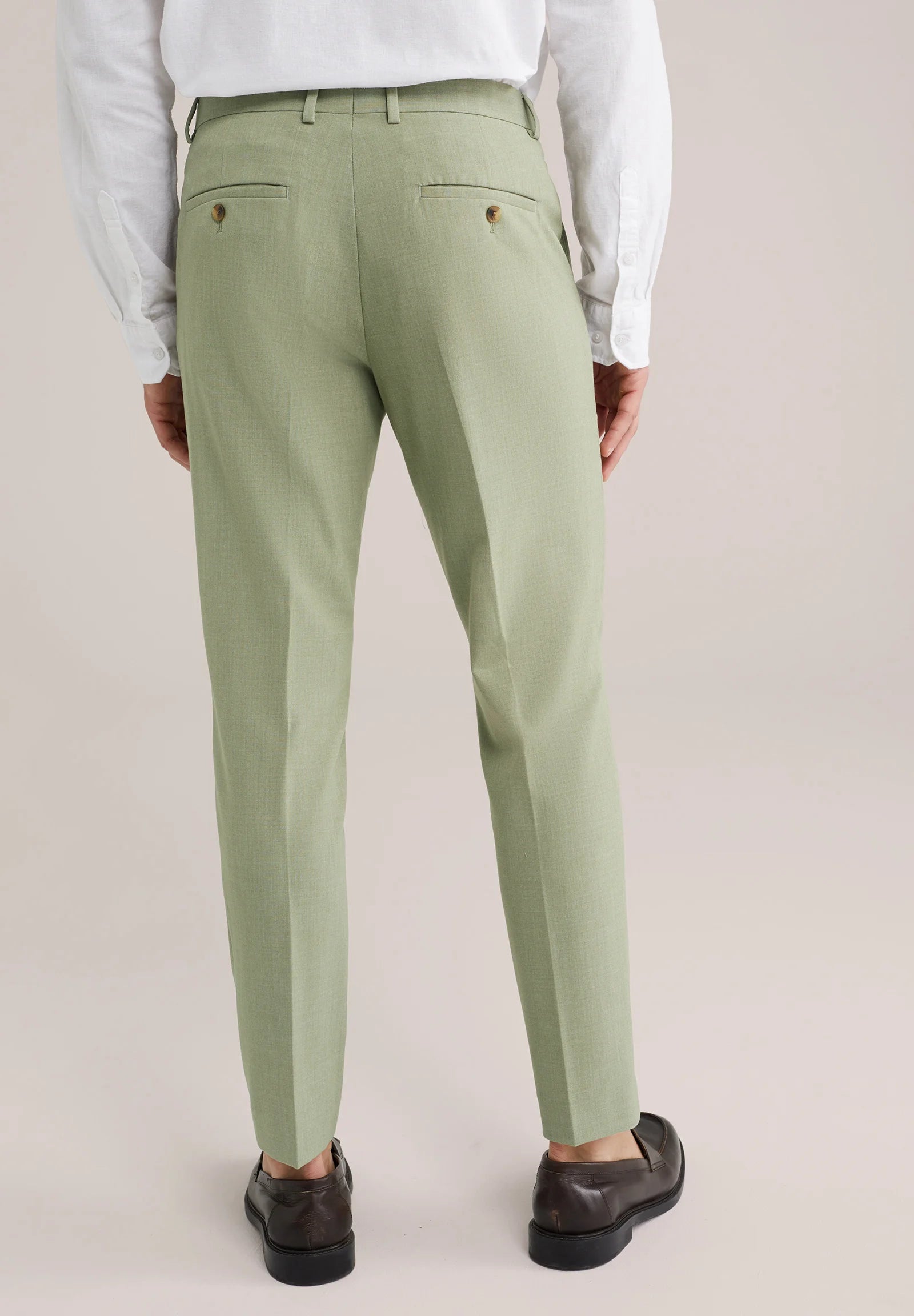 Calça de Alfaiataria Regular Fit - Verde claro