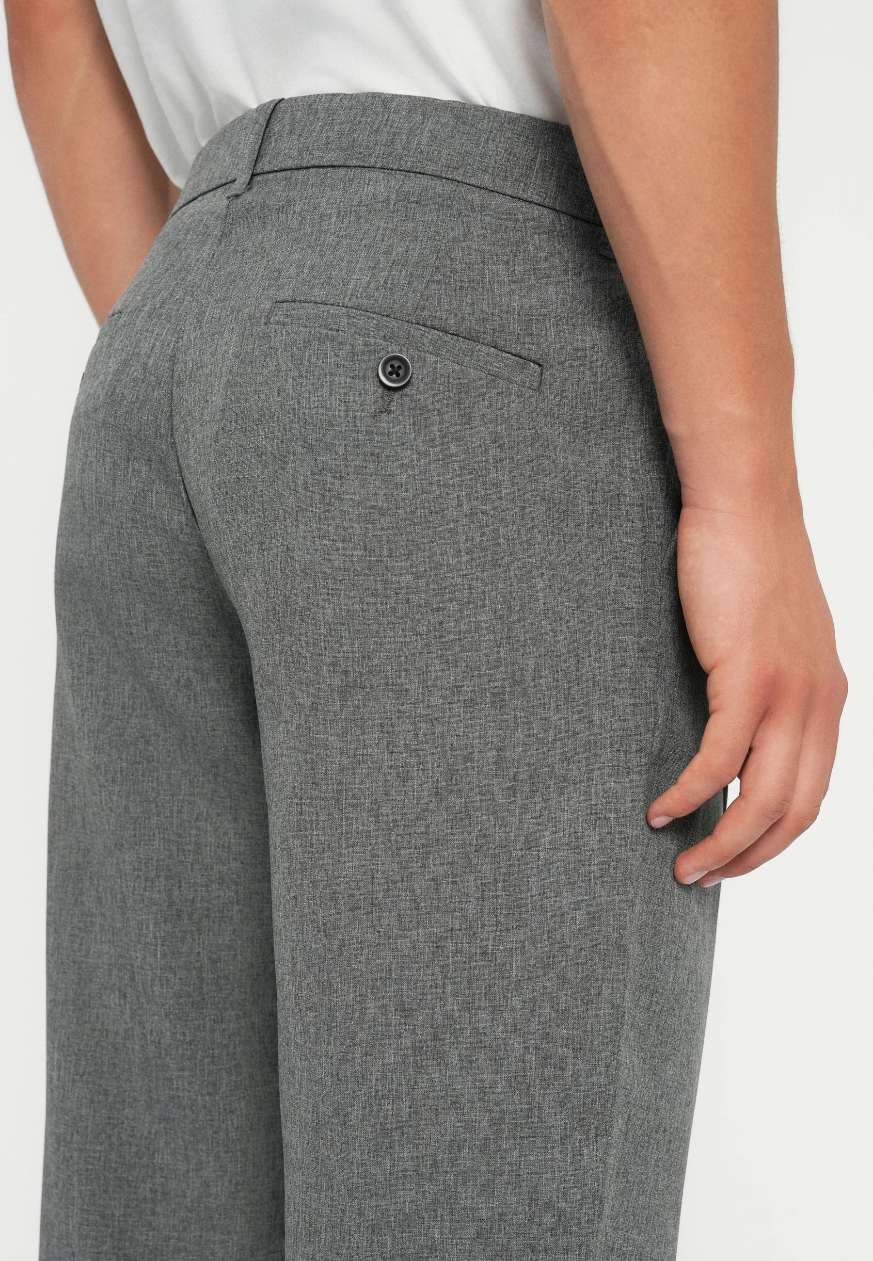 Calça Social Masculina Alfaiataria Premium Fit - Cinza escuro