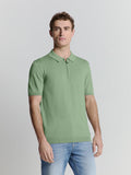Camisa Polo com Zíper - Verde