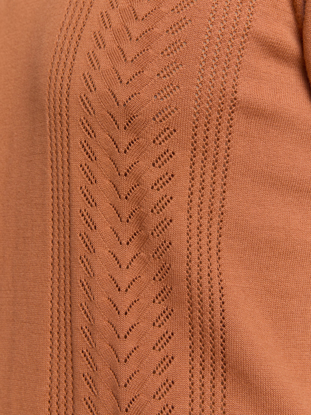 Camisa Gola Polo e Textura - Caramelo