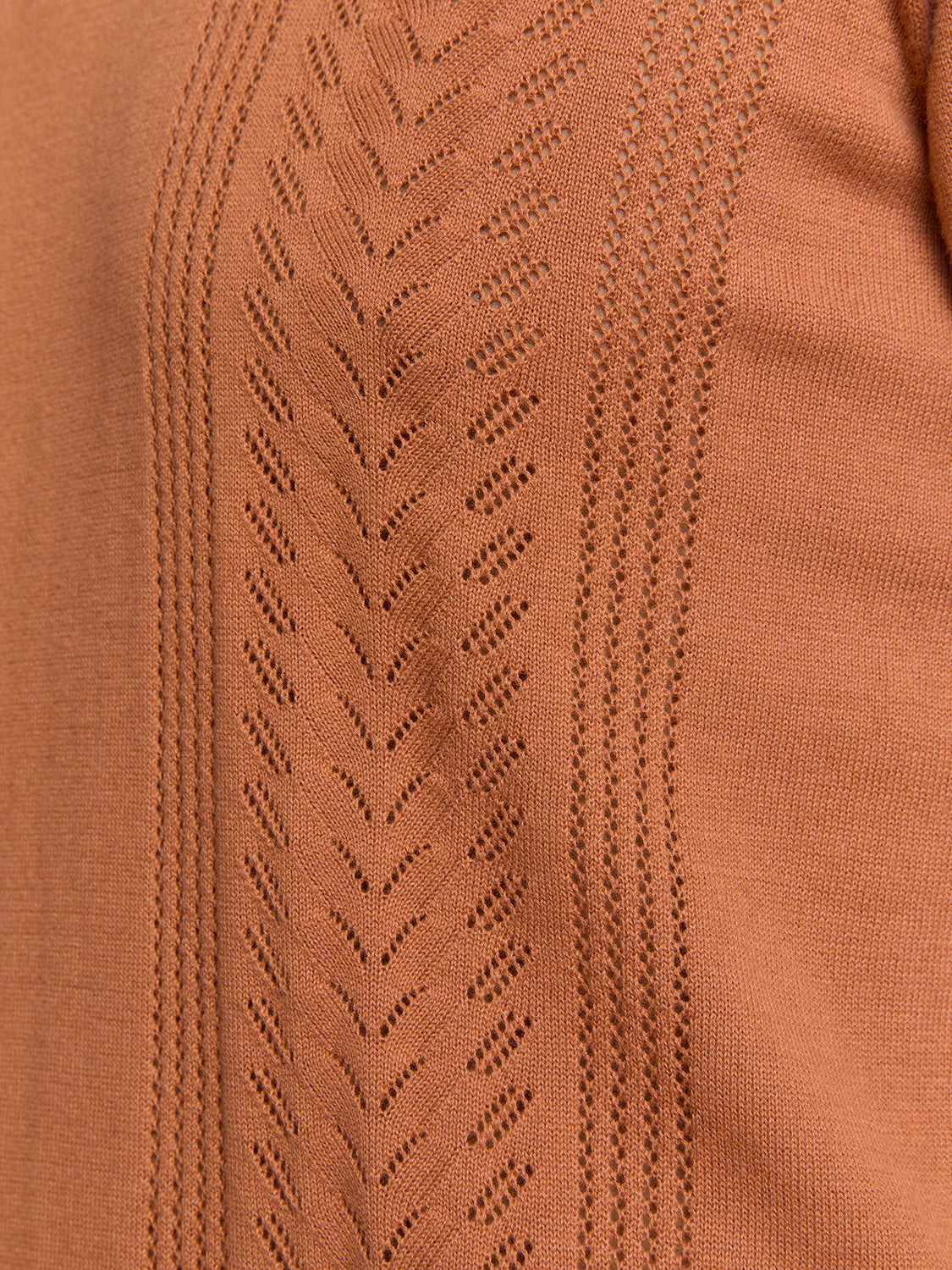 Camisa Gola Polo e Textura - Caramelo