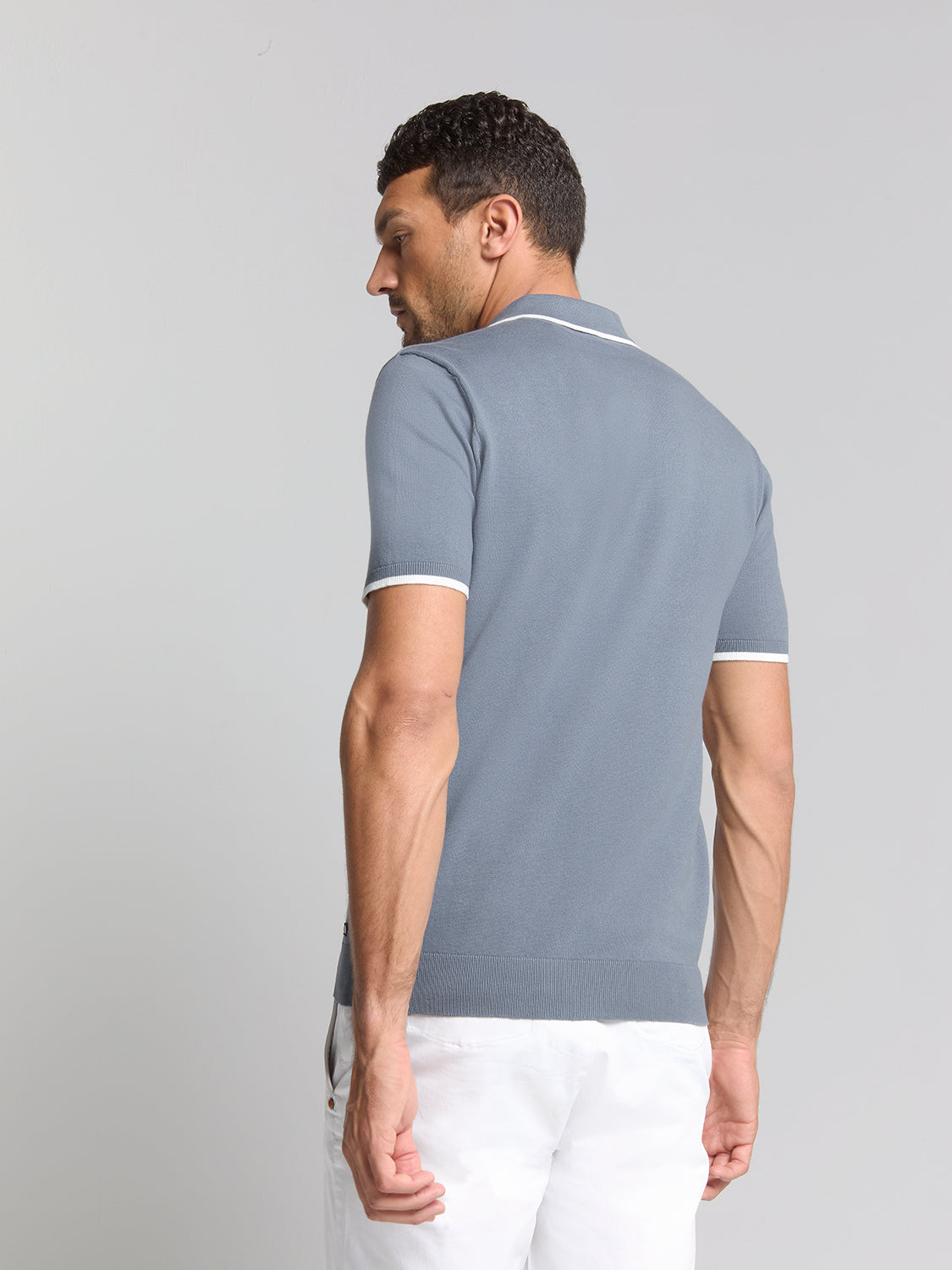 Camisa Polo Manga curta - Azul Lavado