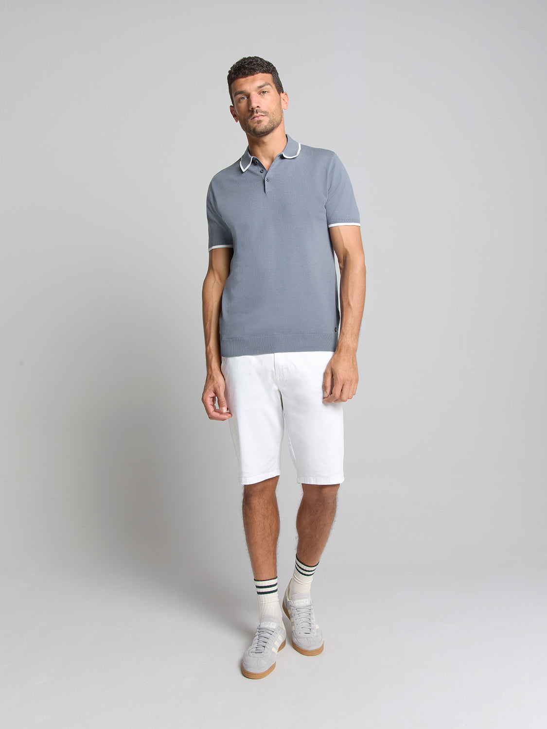 Camisa Polo Manga curta - Azul Lavado