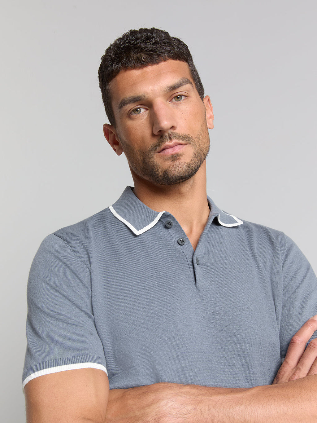 Camisa Polo Manga curta - Azul Lavado