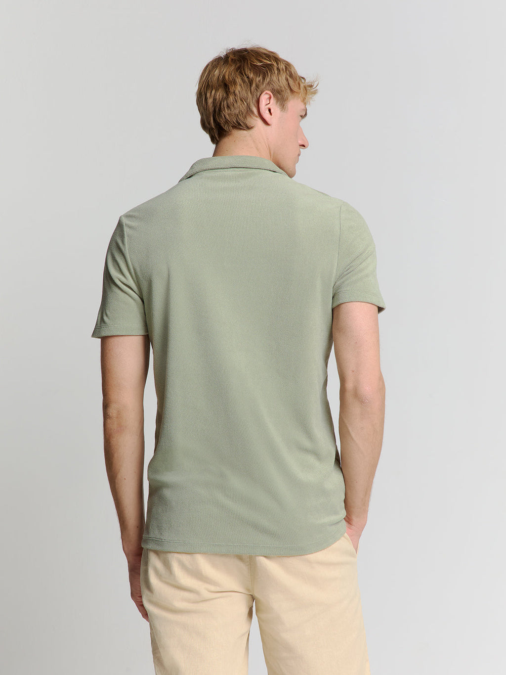 Camisa Gola Polo Malha Terry - Verde