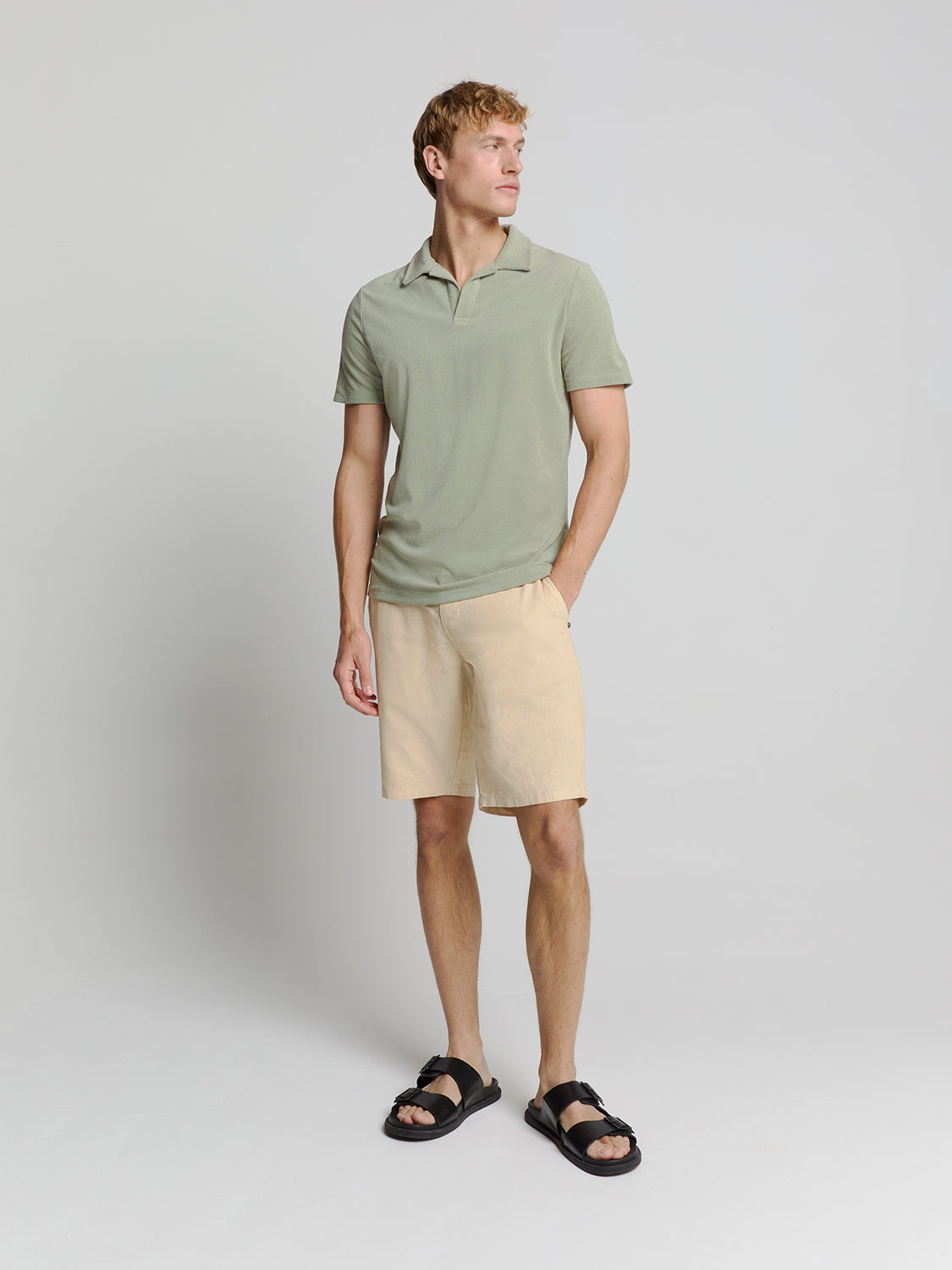 Camisa Gola Polo Malha Terry - Verde