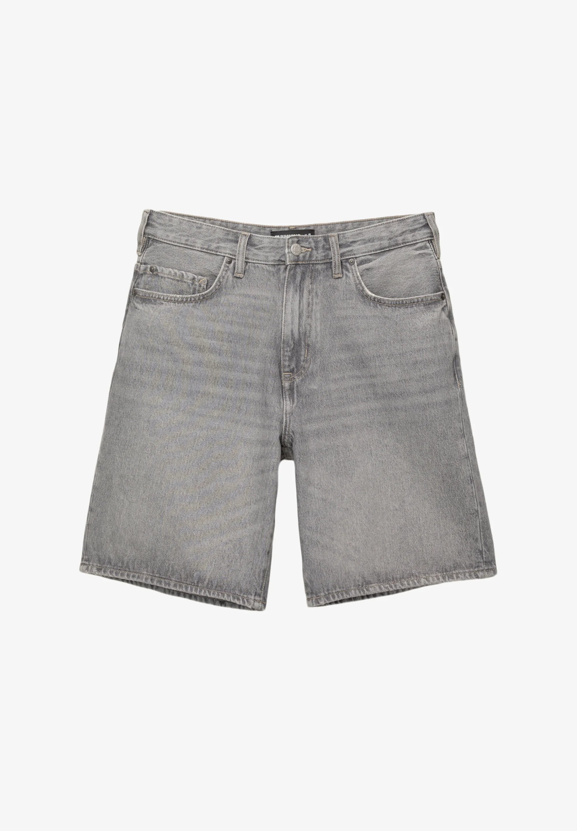 Bermuda Jeans Reta - Cinza escuro