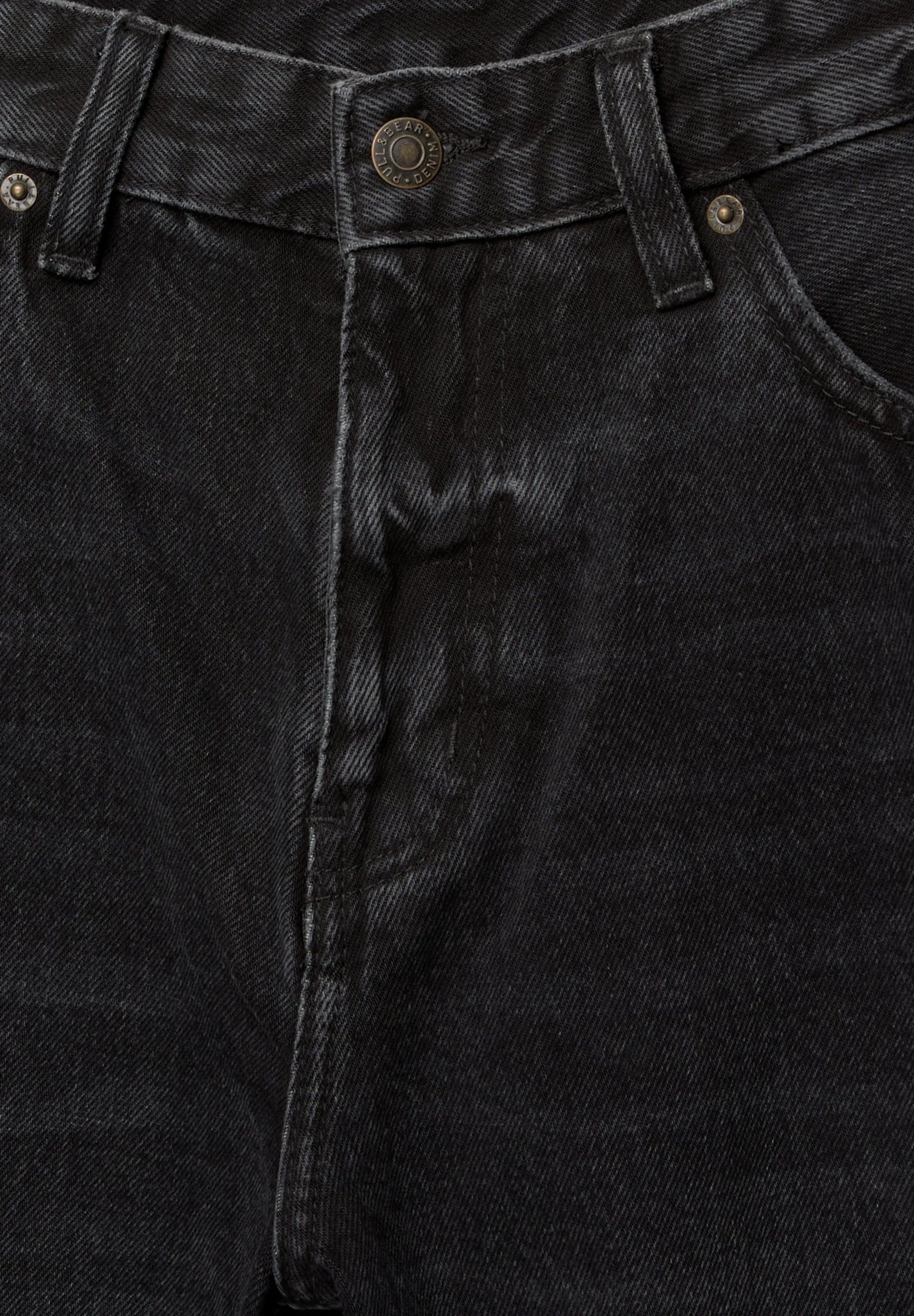 Bermuda Jeans Reta - Preto