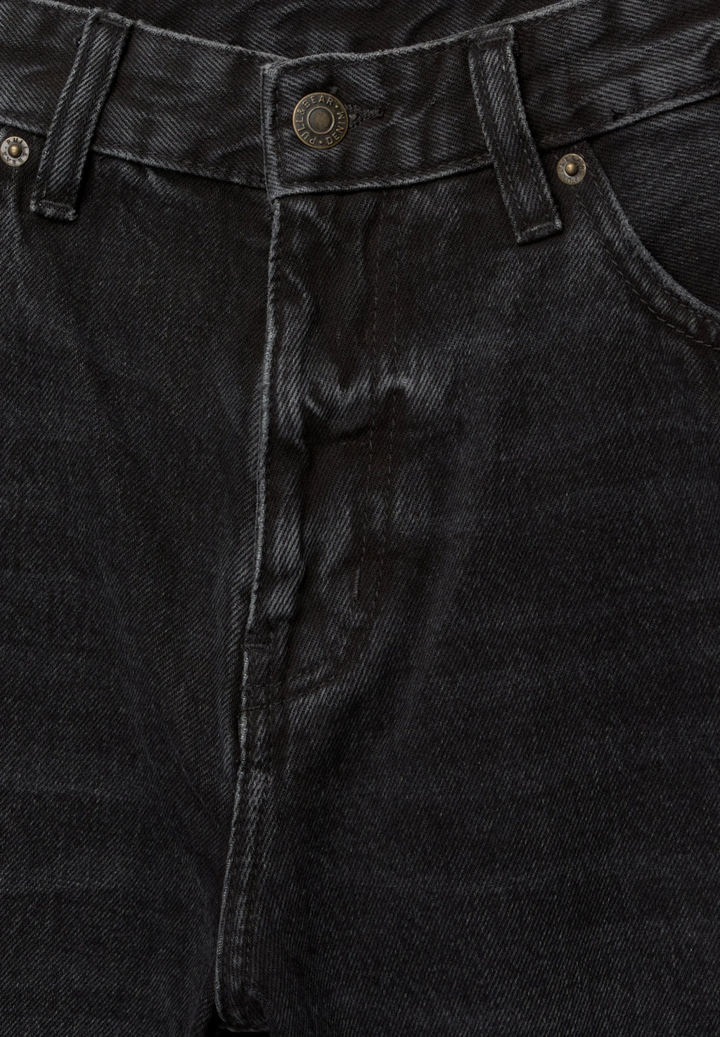 Bermuda Jeans Reta - Preto