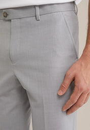 Calça de Alfaiataria Regular Fit - Cinza claro