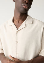 Camisa Clássica em Linho - Off white