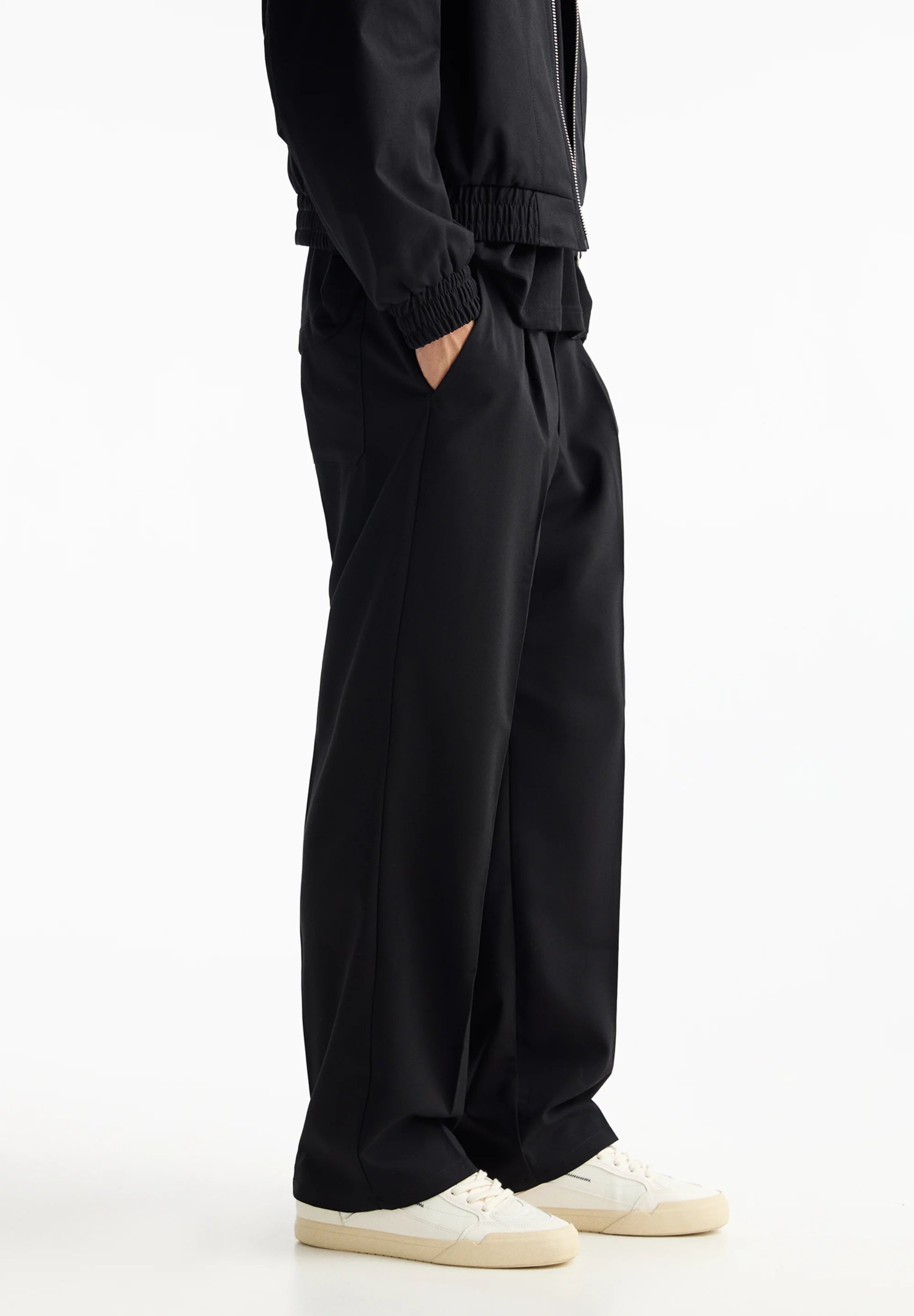 Calça Wide Fit Casual - Preto