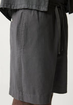 Bermuda em Linho - Cinza escuro