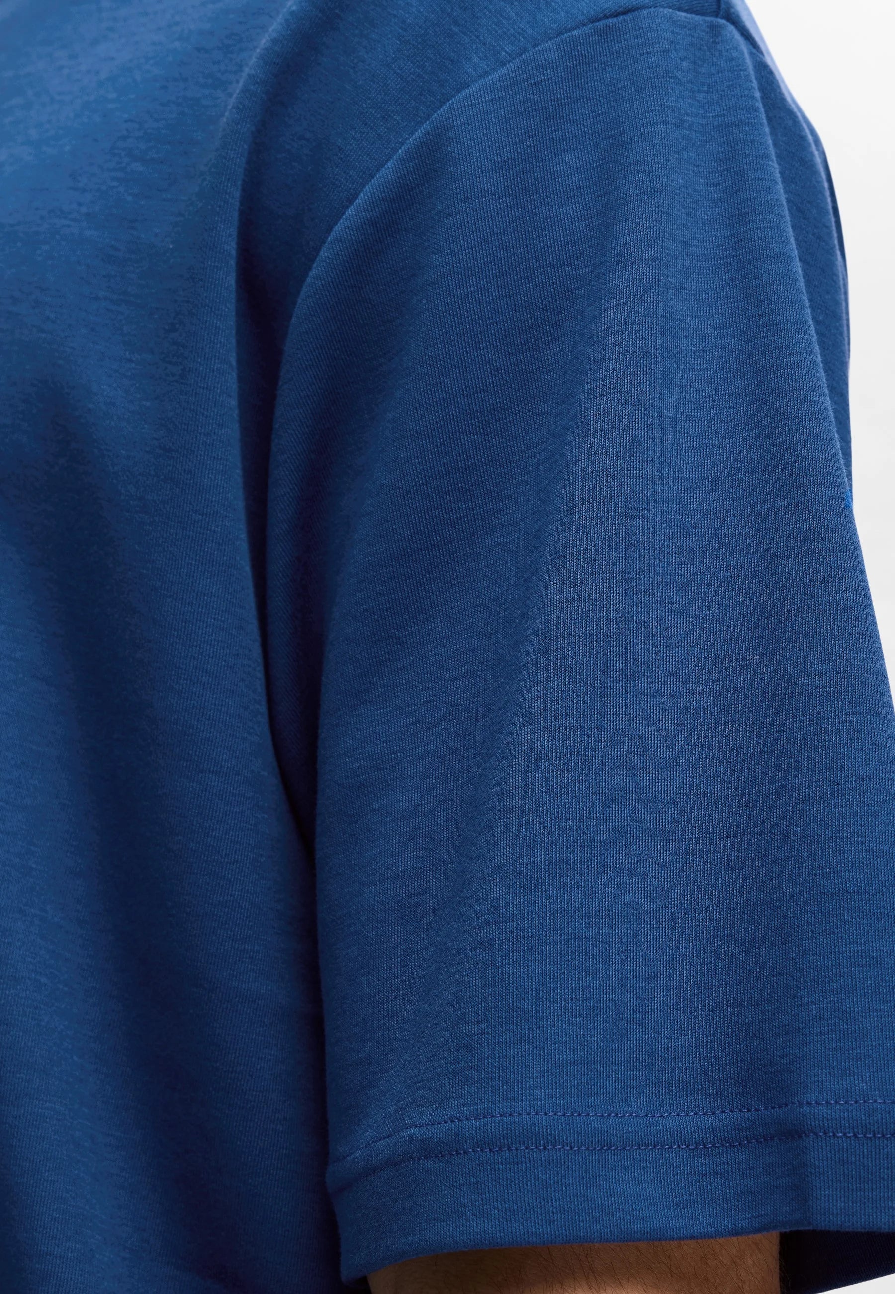 Camiseta Básica Masculina Oversized Gola Redonda - Azul escuro