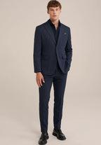 Camisa Social Masculina Alfaiataria Clássica - Azul marinho