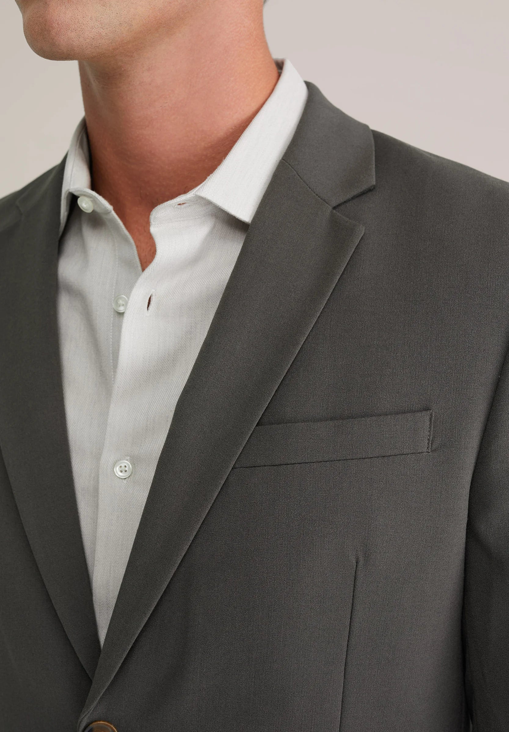 Blazer Regular Fit Alfaiataria Masculino - Cinza escuro