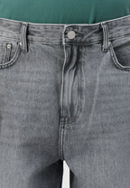 Calça Jeans Baggy - Cinza